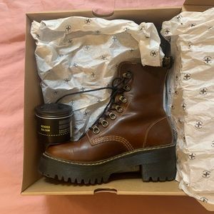 Dr. Martens Leona Butterscotch Boots Size 6